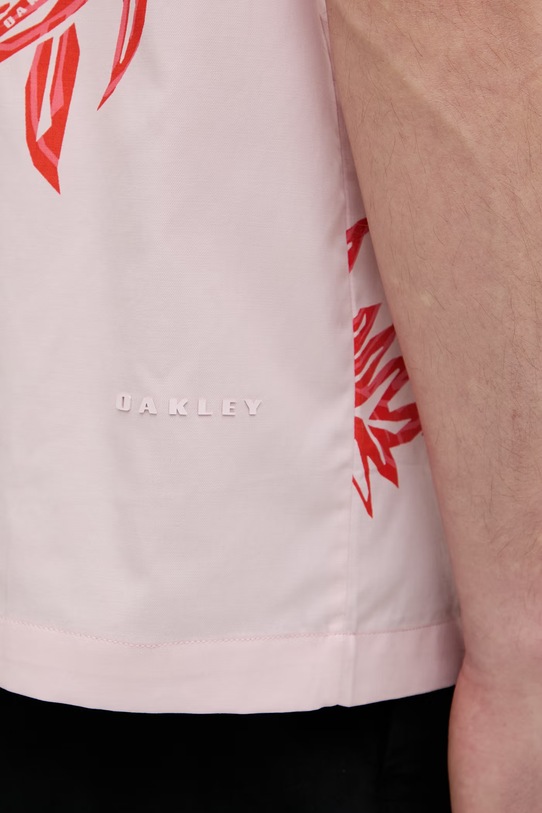 Oakley koszula męska z lyocellem HIBISCUS BREEZE FOA407952 różowy