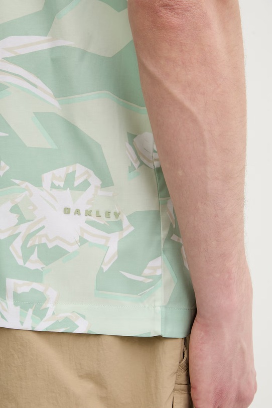 Oakley koszula męska z lyocellem HIBISCUS BREEZE FOA407952 zielony