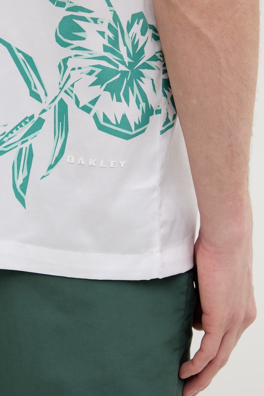 Oakley koszula męska z lyocellem HIBISCUS BREEZE FOA407952 zielony