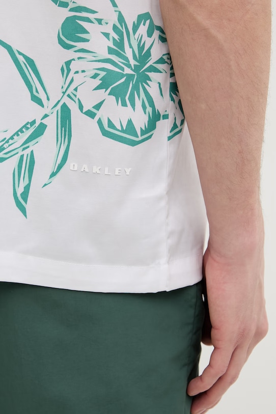 Oakley koszula męska z lyocellem HIBISCUS BREEZE FOA407952 zielony