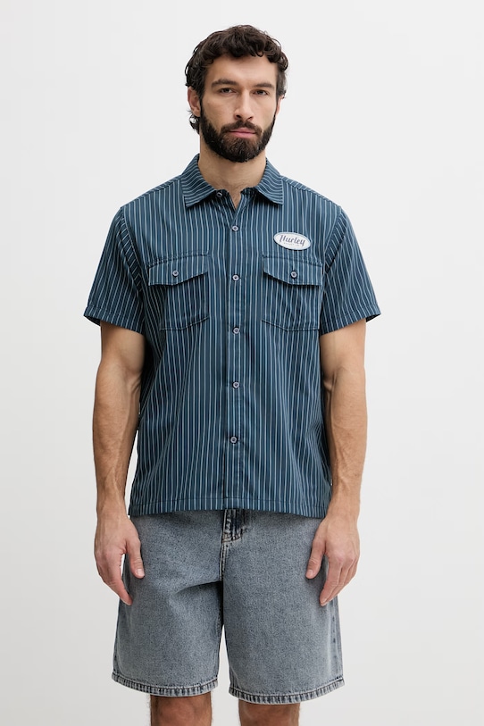 Hurley koszula męska turkusowy HSP26MMVS08547