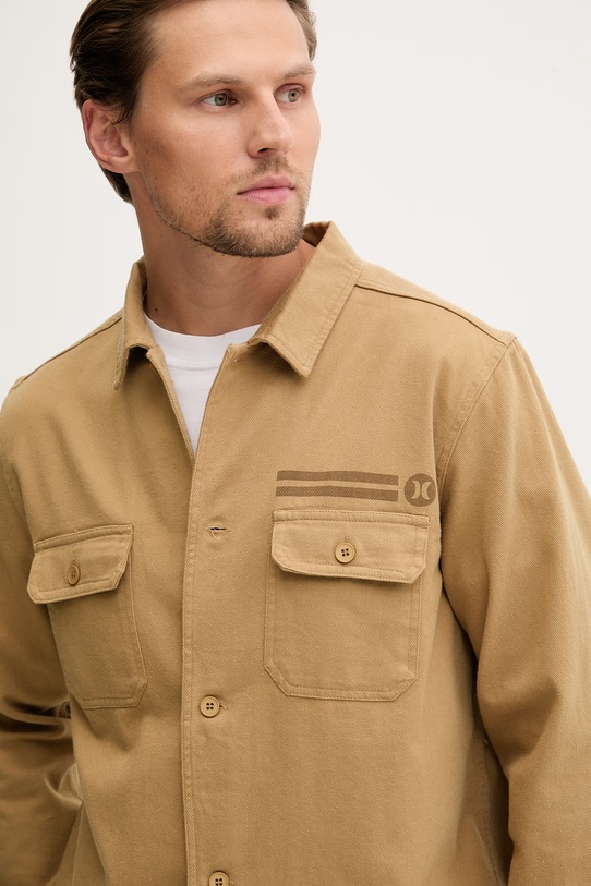 Hurley koszula męska jeansowa brązowy MWVEU00006