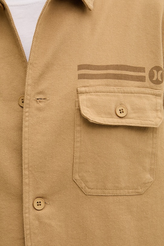 Hurley koszula męska jeansowa MWVEU00006 brązowy