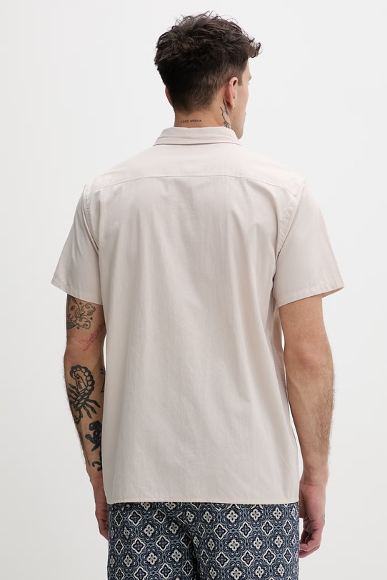 Odzież Hurley Koszula męska bawełniana MWVEU00005 beżowy