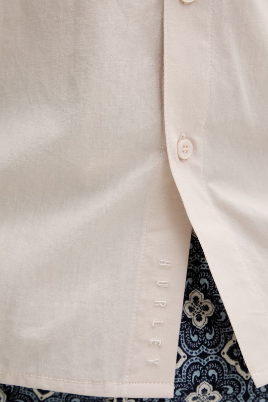 Hurley Koszula męska bawełniana MWVEU00005 beżowy