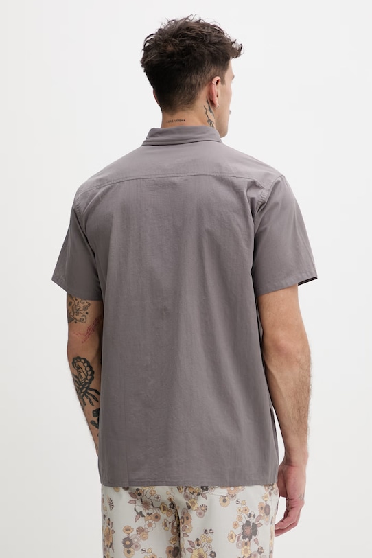 Odzież Hurley koszula męska bawełniana MWVEU00005 szary