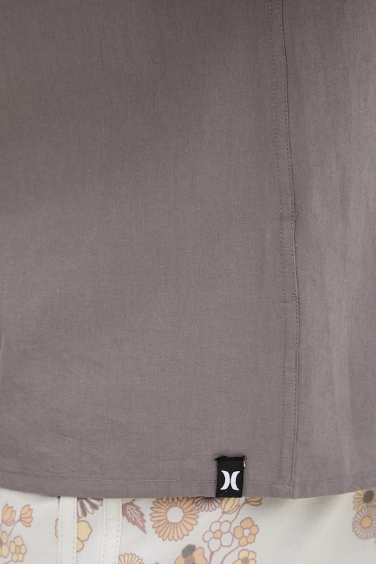 Hurley koszula męska bawełniana MWVEU00005 szary