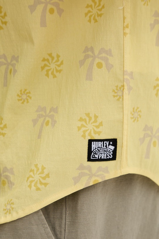 Hurley koszula męska z bawełną MWVEUPP001 żółty