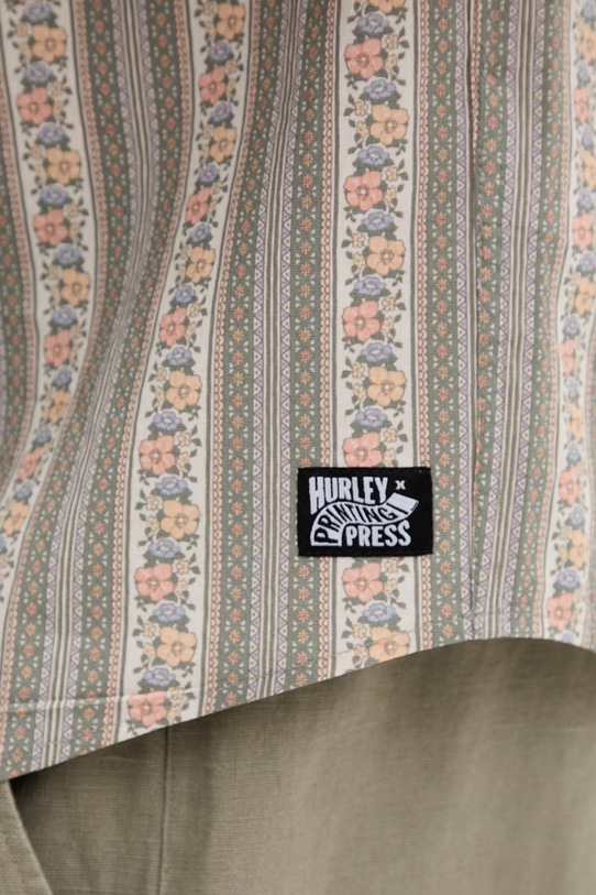 Hurley koszula męska z bawełną MWVEUPP018 beżowy