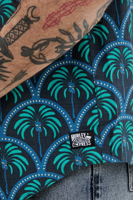 Hurley koszula męska z bawełny MWVEUPP013 granatowy