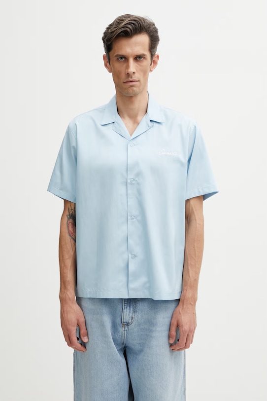 Carhartt WIP S/S Delray Shirt koszula męska niebieski I031465.3M3XX