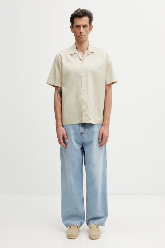 Carhartt WIP S/S Delray Shirt koszula męska I031465.3M7XX beżowy
