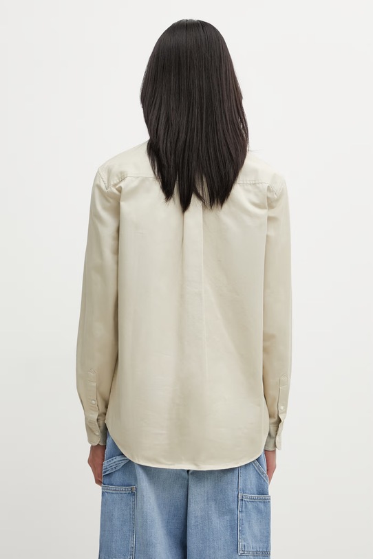 Odzież Carhartt WIP L/S Madison Shirt koszula bawełniana męska I023339.3M7XX beżowy