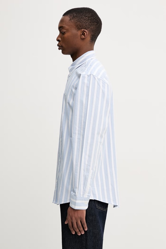 Carhartt WIP L/S Deven Shirt koszula bawełniana męska I036198.3JBXX niebieski SS26