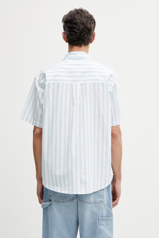 Odzież Carhartt WIP S/S Royce Shirt koszula bawełniana męska I036202.3JTXX niebieski