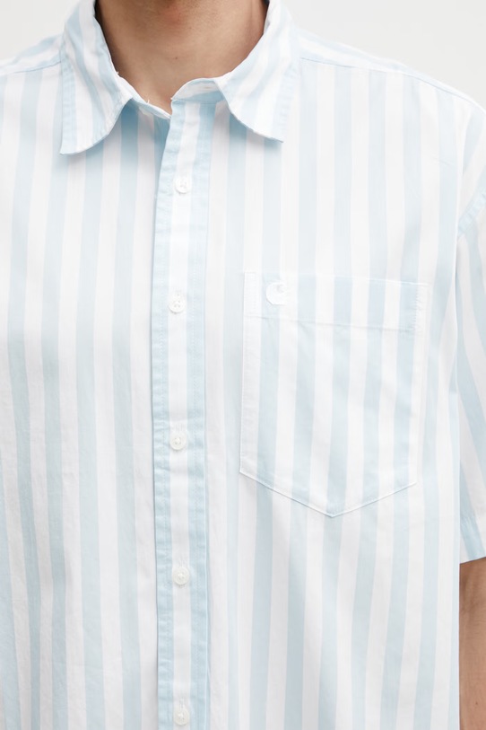 Carhartt WIP S/S Royce Shirt koszula bawełniana męska niebieski I036202.3JTXX