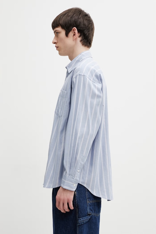 Carhartt WIP L/S Beale Shirt košile bavlněná pánská I036201.3ODXX modrá SS26