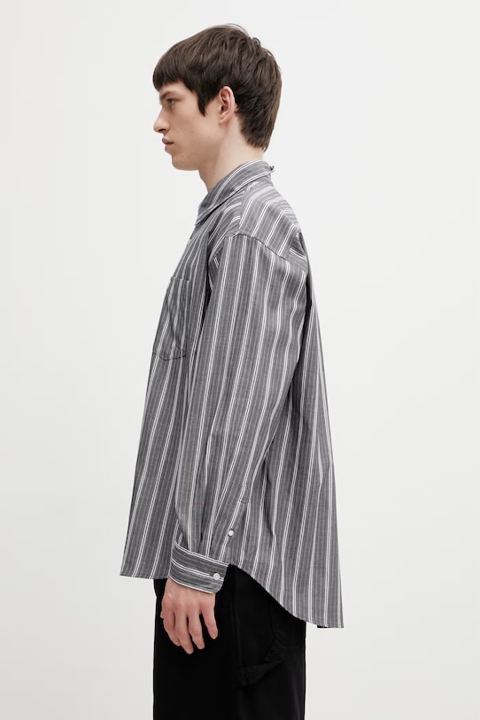 Carhartt WIP L/S Beale Shirt košile bavlněná pánská I036201.3OBXX šedá SS26