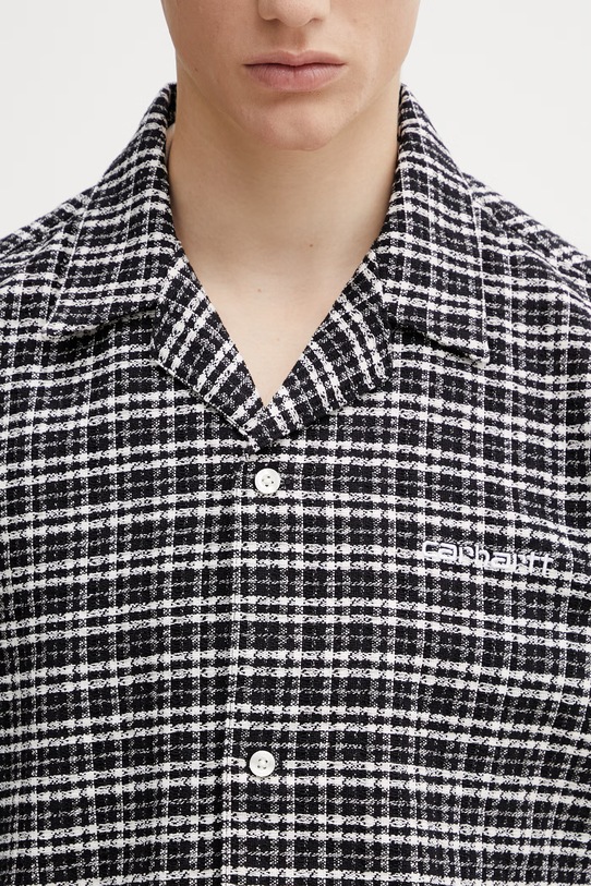 Carhartt WIP S/S Kander Shirt košile pánská bavlněná černá I036194.3JOXX