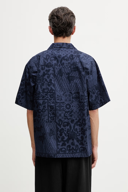 Odzież Carhartt WIP S/S Vestige Shirt koszula bawełniana męska I036213.3PVXX niebieski