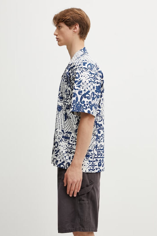 Carhartt WIP S/S Vestige Shirt koszula bawełniana męska I036213.3PWXX niebieski SS26