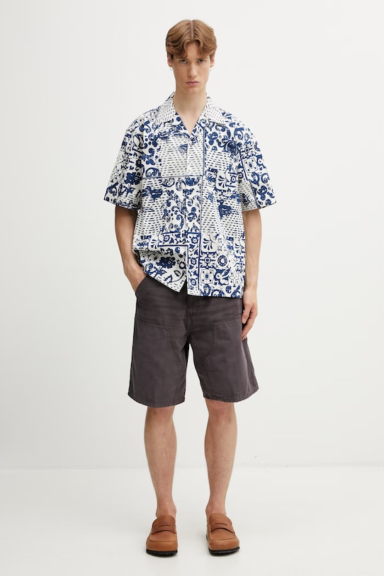 Carhartt WIP S/S Vestige Shirt koszula bawełniana męska I036213.3PWXX niebieski