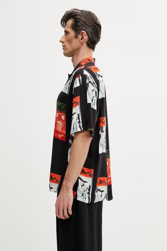 Carhartt WIP S/S Sean Hamilton Shirt koszula z wiskozy męska I036290.3QQXX czarny SS26