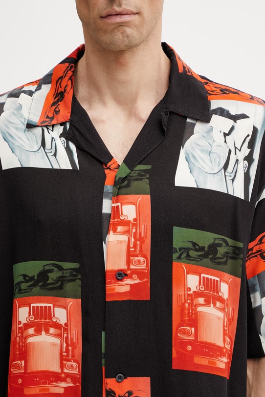 Carhartt WIP S/S Sean Hamilton Shirt koszula z wiskozy męska czarny I036290.3QQXX