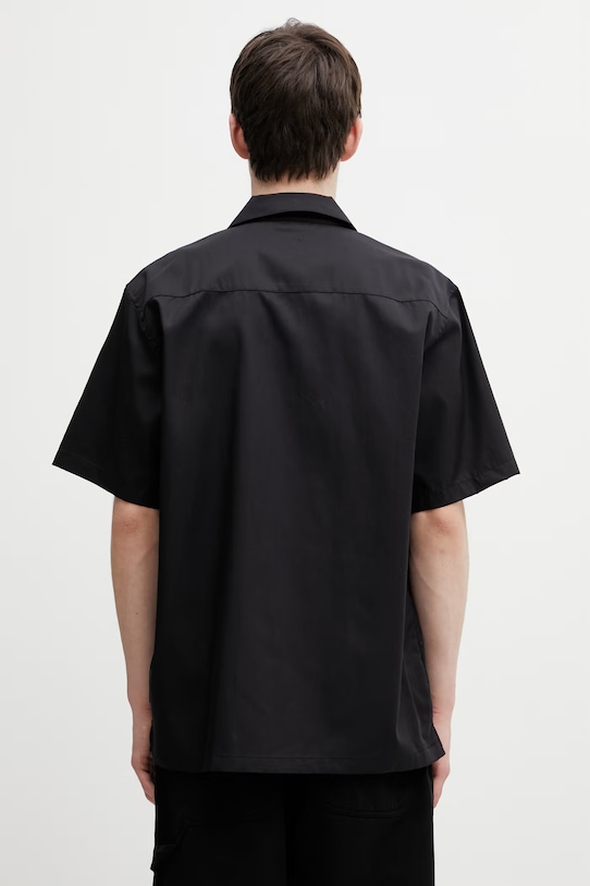 Oblečení Carhartt WIP S/S Signet Shirt košile pánská I036227.89XX černá