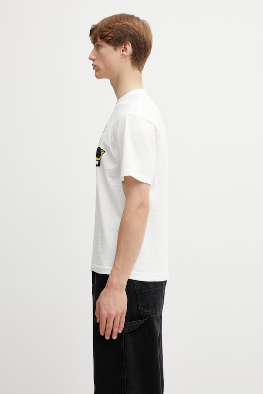 Human Made MENS KNITTED T-SHIRT tričko bavlněné pánské HM31TE006 bílá SS26