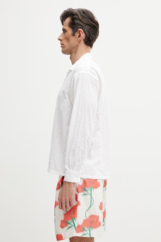 BEAMS koszula bawełniana męska 1111.1309.301 biały SS26