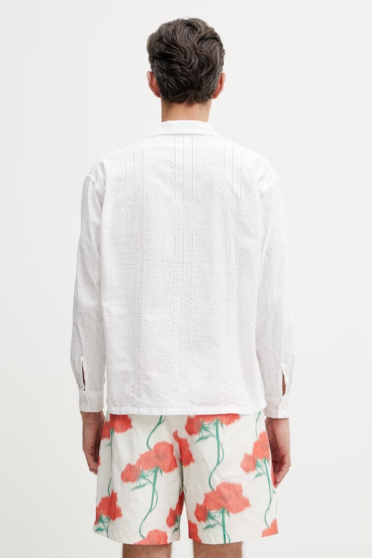 Odzież BEAMS koszula bawełniana męska 1111.1309.301 biały