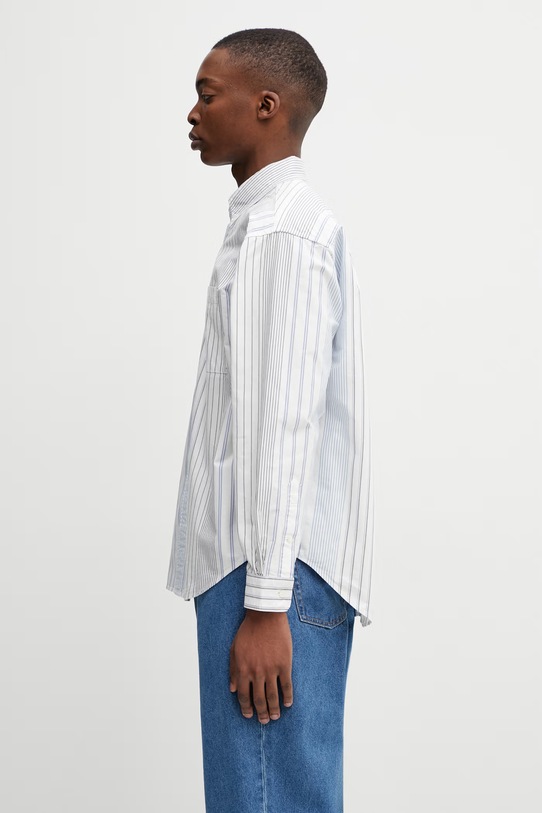 BEAMS koszula oxford męska bawełniana 1111.1213.301 biały SS26