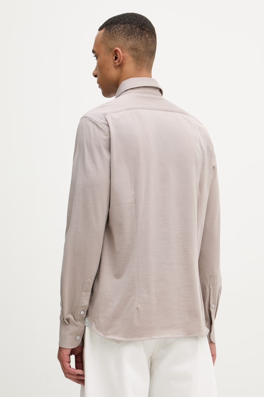 Odzież Michael Kors longsleeve męski bawełniany MK0DS01600 beżowy