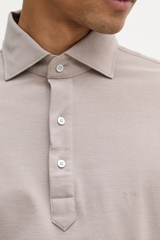 Michael Kors longsleeve męski bawełniany MK0DS01600 beżowy