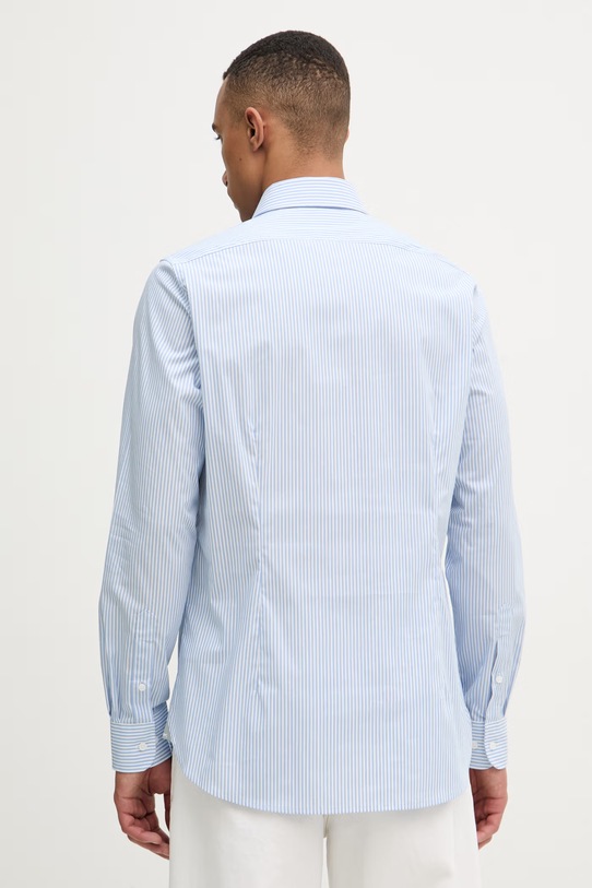 Odzież Michael Kors koszula męska bawełniana z elastanem MK0DS01656 niebieski