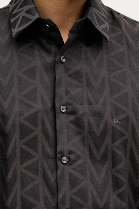 Michael Kors koszula męska bawełniana MK0DS01679 czarny