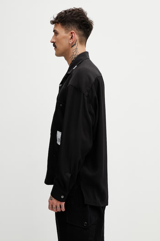 Maison MIHARA YASUHIRO koszula męska J16SH187 czarny SS26
