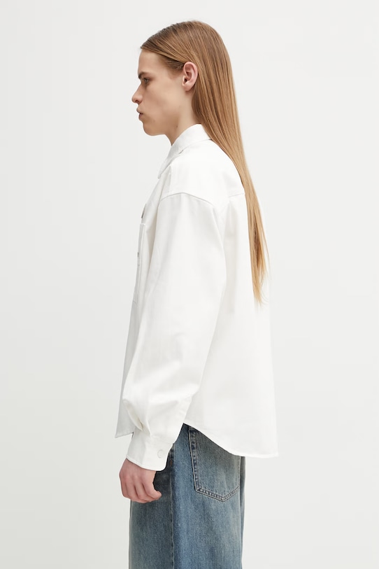 AAPE koszula jeansowa męska AAPSTM8558XXQ beżowy SS26