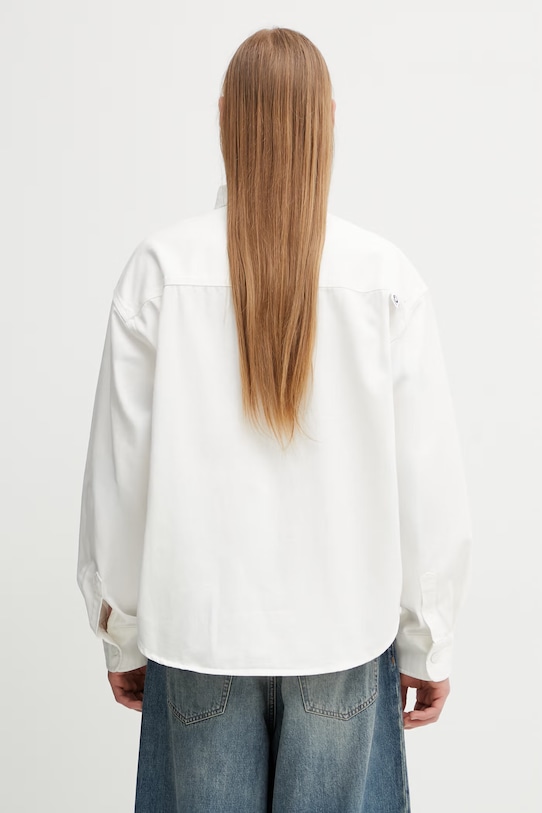 Odzież AAPE koszula jeansowa męska AAPSTM8558XXQ beżowy