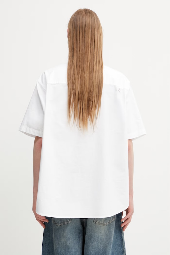 Odzież AAPE koszula bawełniana męska AAPSRM8559XXQ biały