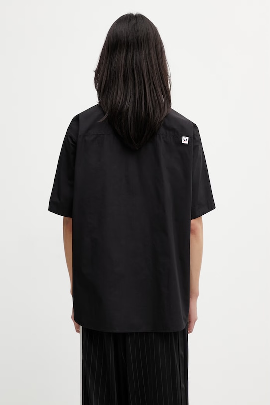 Abbigliamento AAPE camicia in cotone da uomo AAPSRM8561XXQ nero