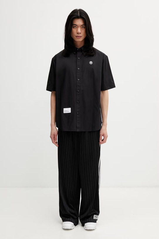 AAPE camicia in cotone da uomo AAPSRM8561XXQ nero
