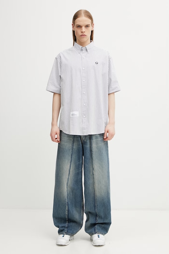 AAPE koszula bawełniana męska AAPSRM8561XAQ czarny