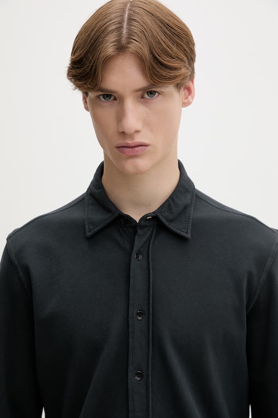 rag & bone koszula męska bawełniana szary RF1926SS2TM