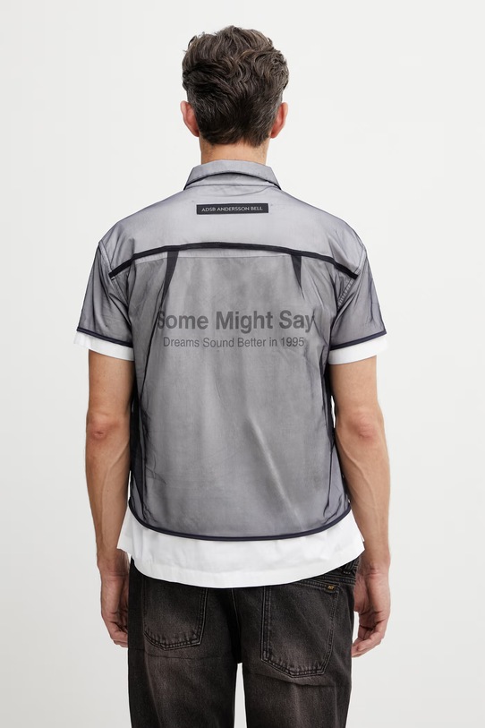 Odzież Andersson Bell koszula bawełniana męska atb1537m granatowy