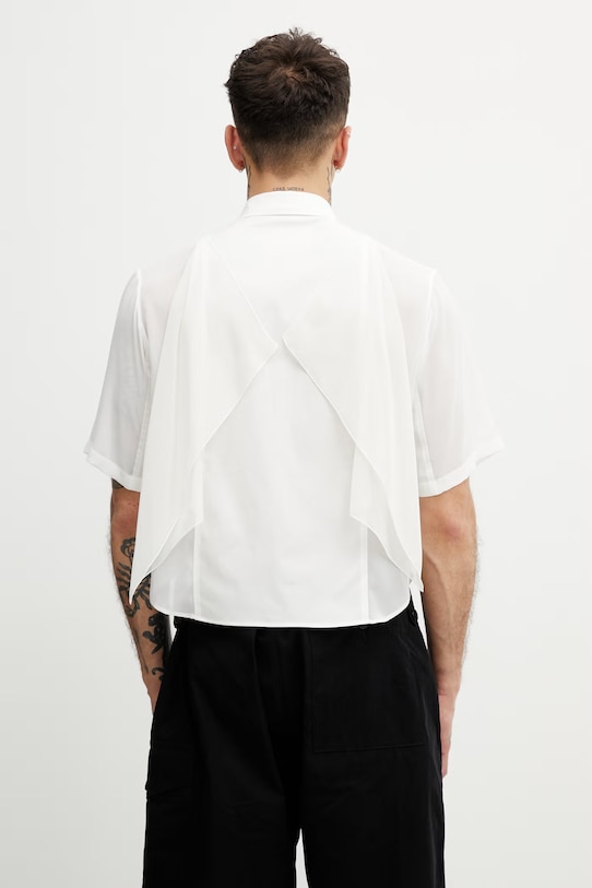 Oblečení Undercover košile pánská UP1F1405 bílá