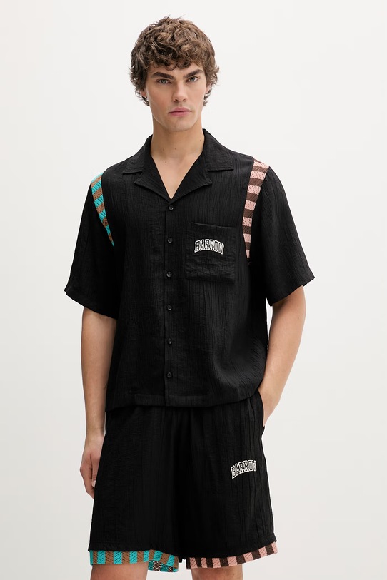 Barrow koszula casual czarny S6BWUASI047