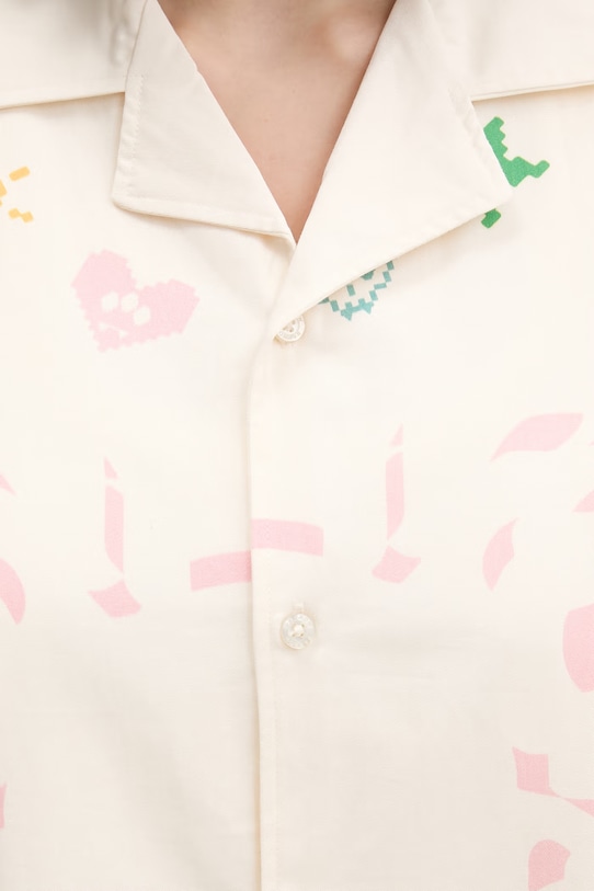 Barrow košile bavlněná S6BWUASI068 béžová