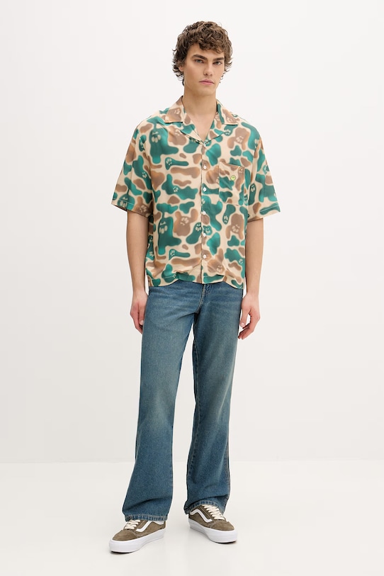 Barrow koszula z wiskozy S6BWUASI113 beżowy SS26